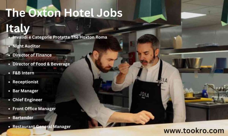 The Oxton Hotel Jobs Italy