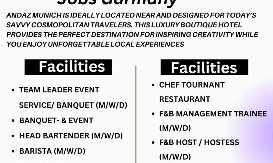 Andaz Munich Hotel Jobs Germany