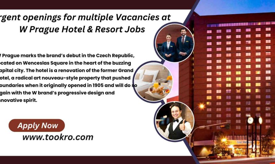 W Prague Hotel & Resort Jobs