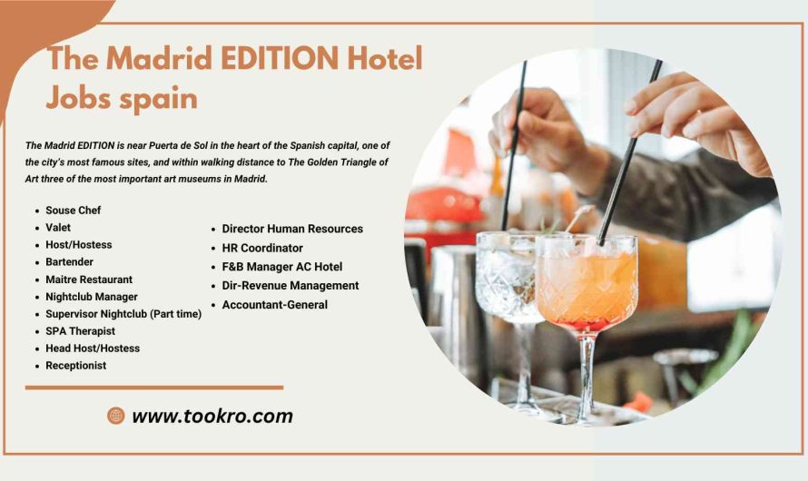 The Madrid EDITION Hotel Jobs Spain