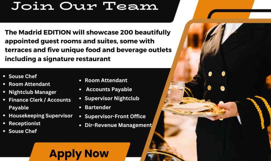 The Madrid Edition Hotel Jobs Spain