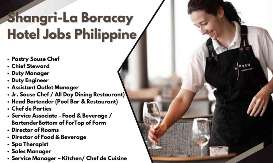Shangri-La Boracay Hotel Jobs Philippine