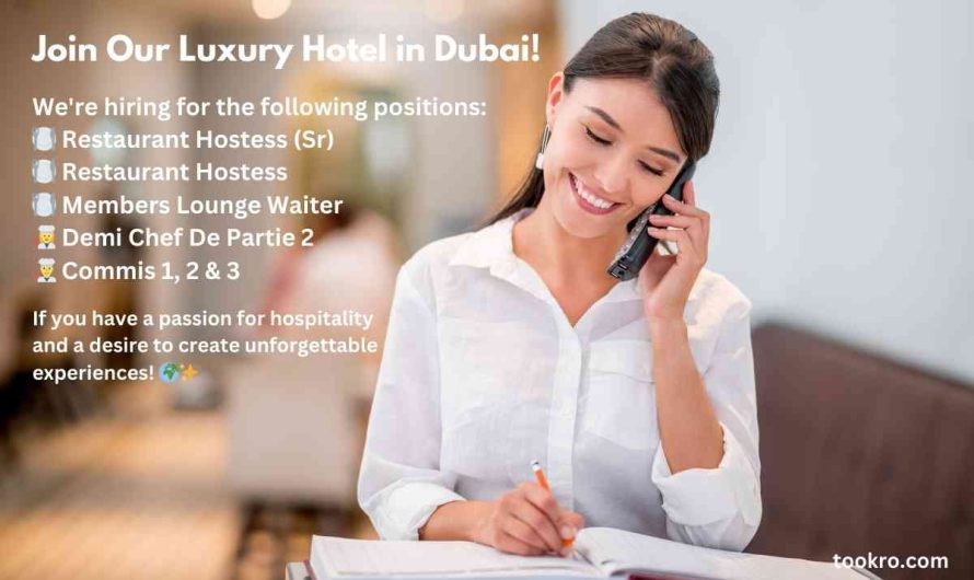 Join Our Luxury Hotel in Dubai!