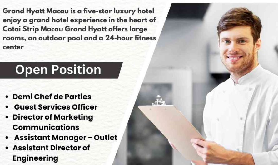 Grand Hyatt Macau Hotel Jobs China
