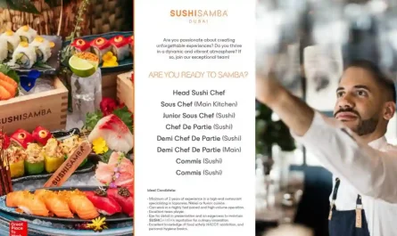 SUSHISAMBA DUBAI JOBS OPENINGS