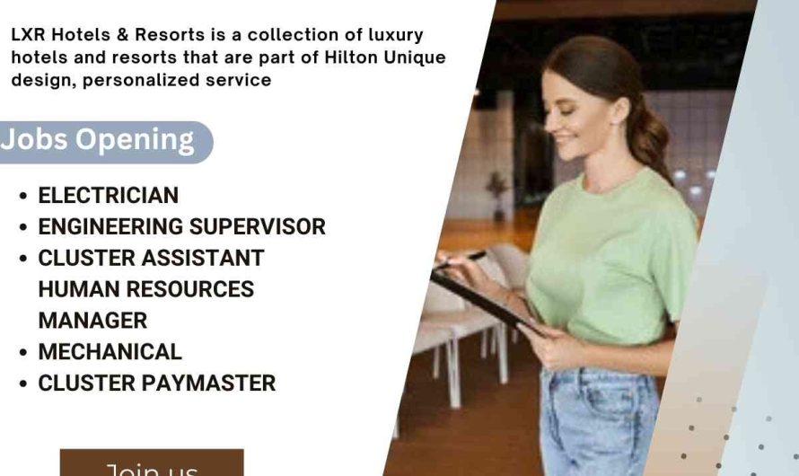 LXR by Hilton Hotel Jobs Turkey