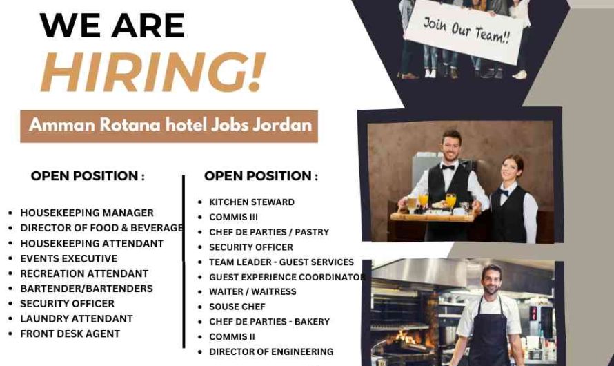 Amman Rotana hotel Jobs Jordan