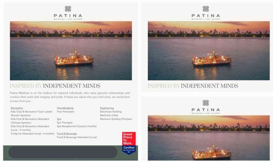 Discover Your Dream Career at Patina Maldives, Fari Islands!
