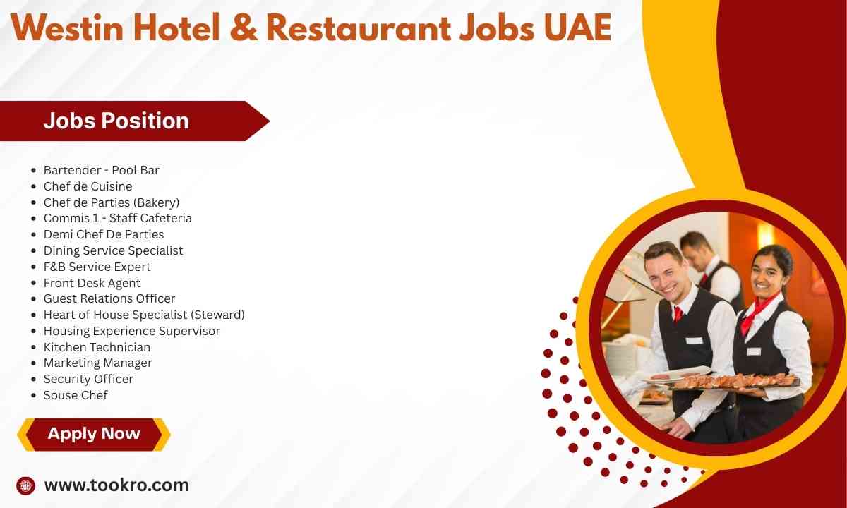 Westin Hotel & Restaurant Jobs UAE