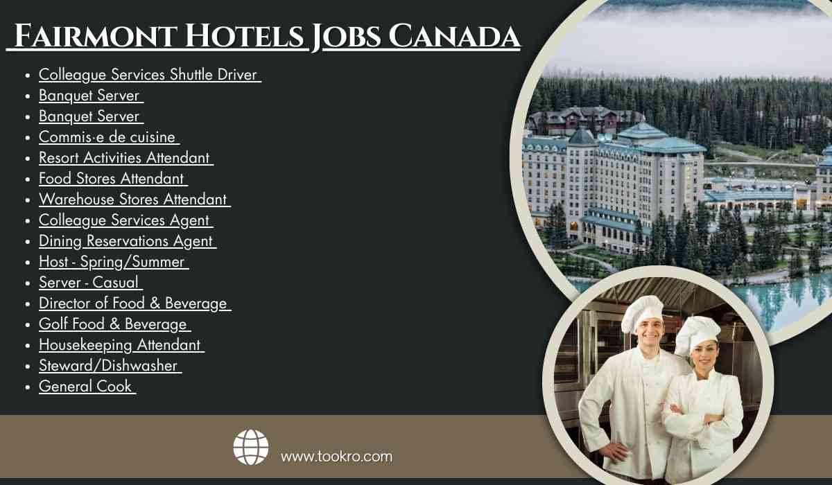 Fairmont Hotels Jobs Canada