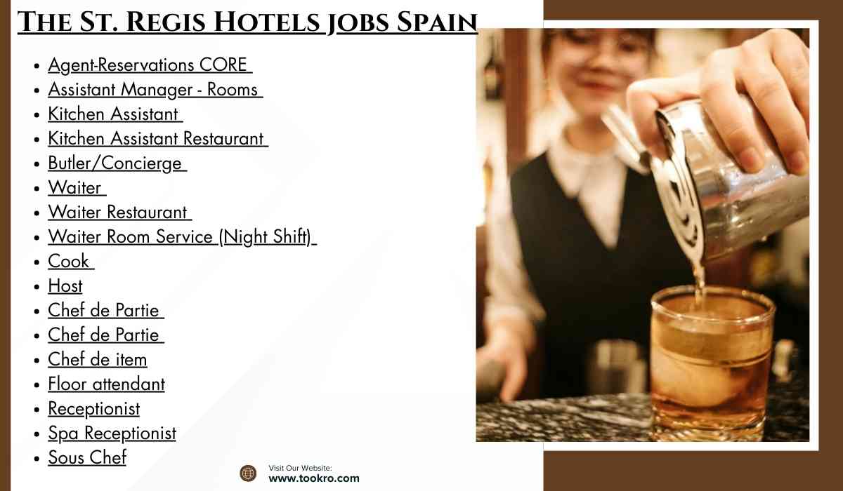 The St. Regis Hotels jobs Spain