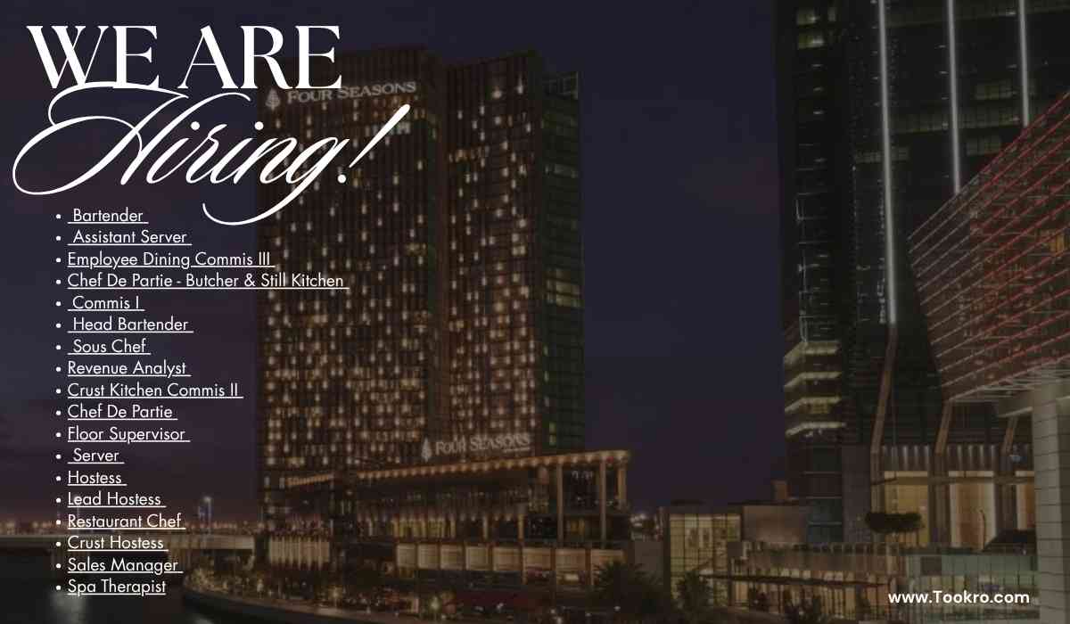 Four Seasons Al Maryah Island HOTELS JOBS Abu Dhabi   